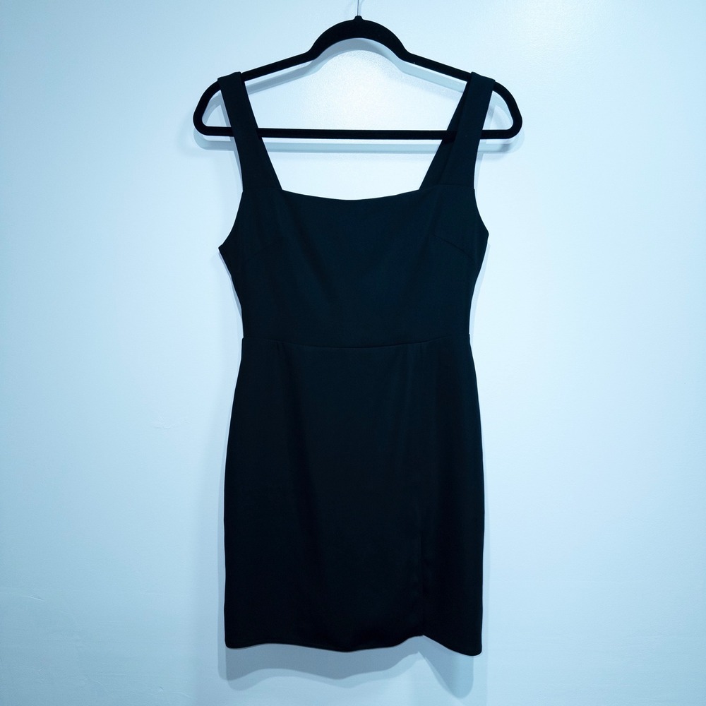 Babaton Aritzia Black Sculptknit Squareneck Mini‎ Dress 2